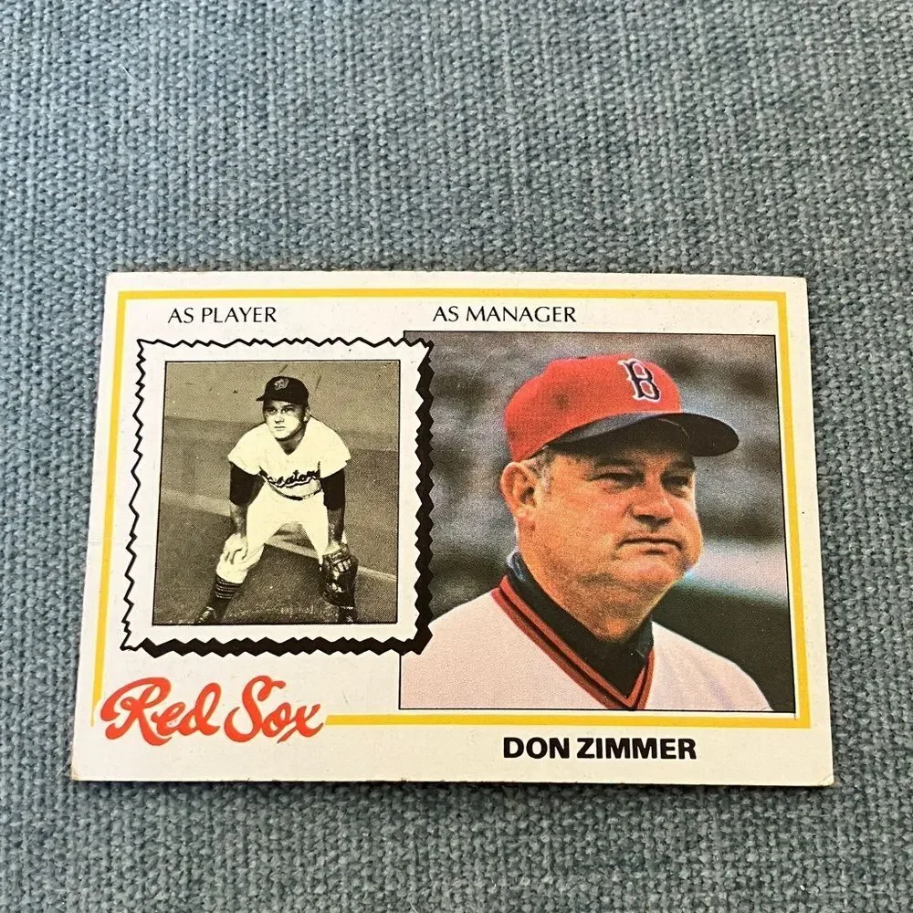 1978 Topps Boston Red Sox Baseball Card Trading Card